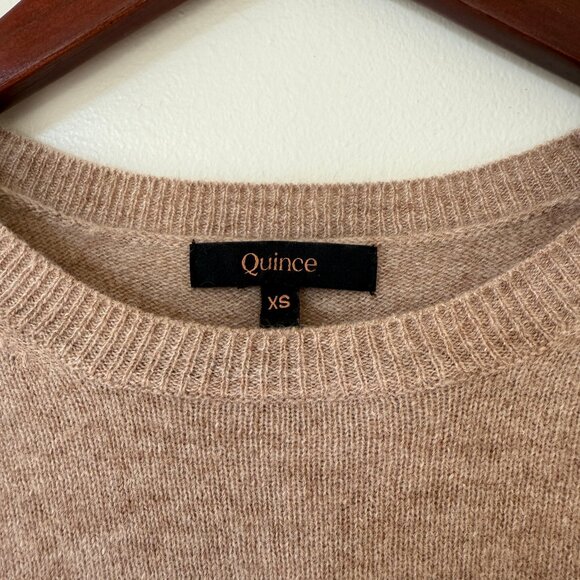 Mongolian Cashmere Crewneck Sweater, Oatmeal - Picture 3 of 6